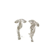Bow Ribbon Zircon Stud Earrings For Women