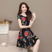 Short-sleeved Trapeze Dress For Women, Spring And Summer