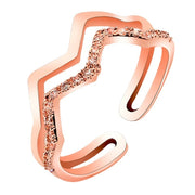 Personalized Double-layer Wave Ring For Women