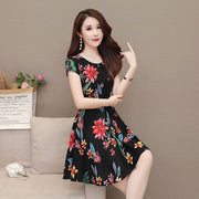 Short-sleeved Trapeze Dress For Women, Spring And Summer