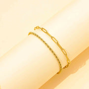 Titanium Steel Twist Female Niche Twin Bracelet