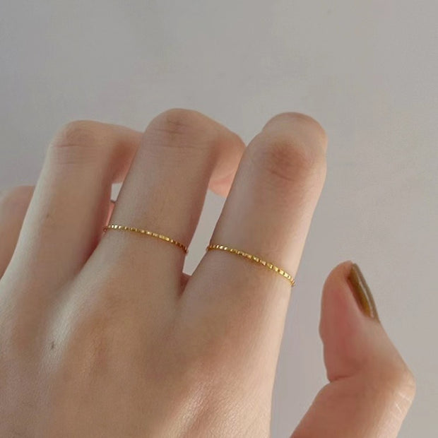 Japanese And Korean All Match Minimalism Simple Ring Female Niche