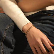 Titanium Steel Twist Female Niche Twin Bracelet