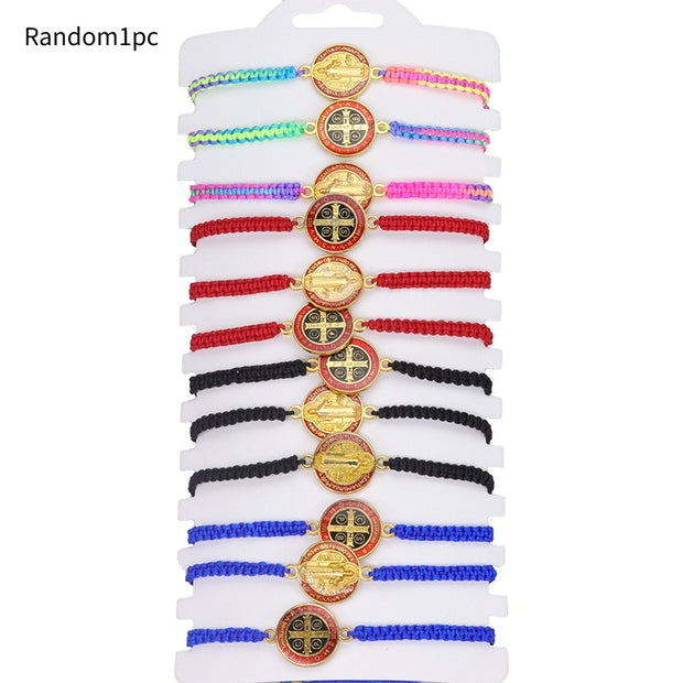 Our Lady Of Mary Saint Benedict Saint Jude Weaving Hand Rope