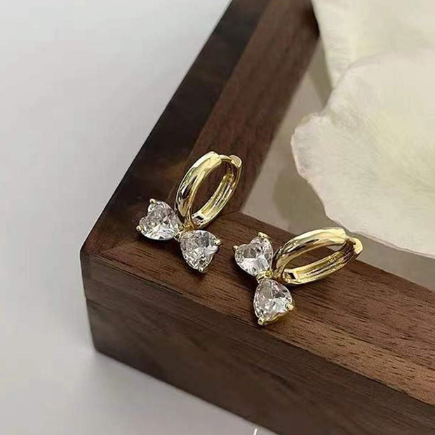 Fashion New Diamond Bow Ear Clip Women