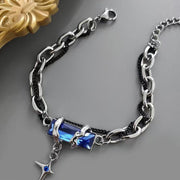 Black Diamond Star Body Winding Bracelet For Men