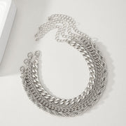 Vintage Hemp Flowers Chain Twin Bracelet