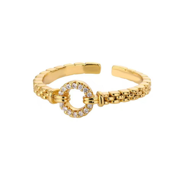 Simple Bracelet O-shaped Adjustable Ring