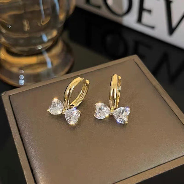 Fashion New Diamond Bow Ear Clip Women