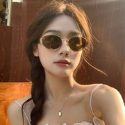 Fashion Retro Oval Sunglasses For Women