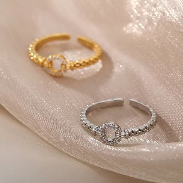 Simple Bracelet O-shaped Adjustable Ring