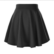 Women's Basic Versatile Stretch Flared Skirt