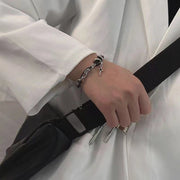 Black Diamond Star Body Winding Bracelet For Men