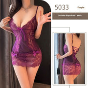 Pure Desire Sling Sleeping Empty Lace Transparent Bed Skirt