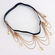 Multi Layered Butterfly Tassel Body Chain