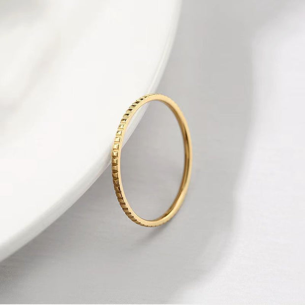 Japanese And Korean All Match Minimalism Simple Ring Female Niche