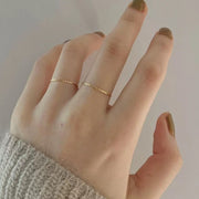 Japanese And Korean All Match Minimalism Simple Ring Female Niche