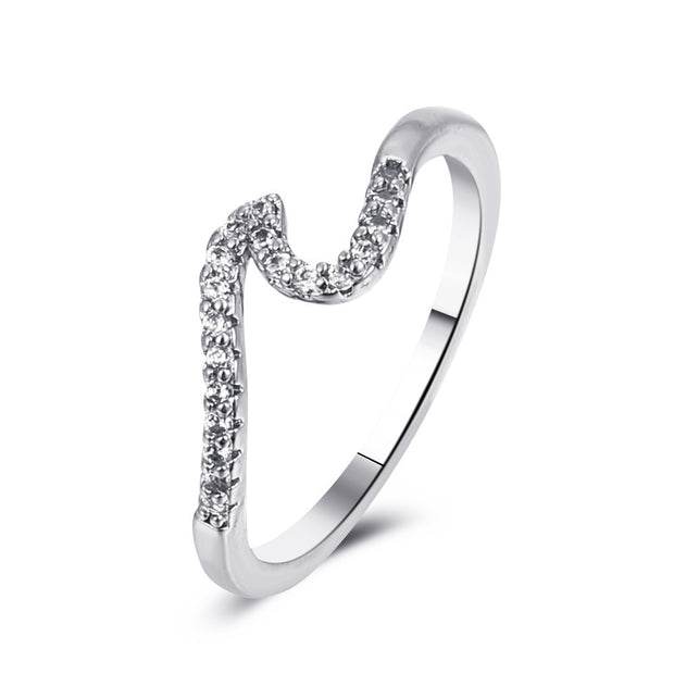 Personalized Double-layer Wave Ring For Women
