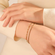 Titanium Steel Twist Female Niche Twin Bracelet